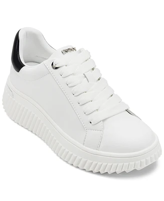 Dkny Women's Lobeco Lace-Up Platform Sneakers