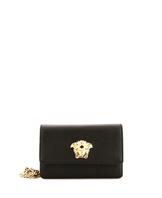 Pre-Owned Versace Small Medusa Chain Clutch Leather