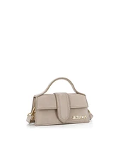 Pre-Owned Jacquemus Le Bambino Top Handle Flap Bag Suede