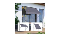 No-Screw Outdoor Sun Shade with Uv Blocking Fabric for Outdoor Spaces