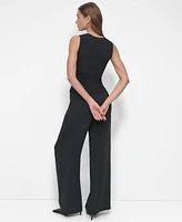 Dkny Women's Ribbed Sleeveless Crewneck Sweater