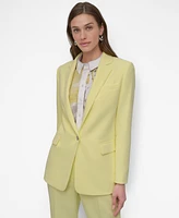 Dkny Women's Notch-Collar One-Button Long-Sleeve Jacket