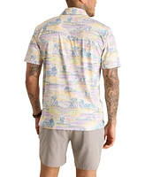 Chubbies Men's The Kiss and Pastel Short Sleeve Island Print Polo Shirt