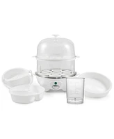 Elite Cuisine 2-Tier Automatic Egg Cooker/Steamer EGC4150