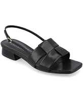 Journee Collection Women's Tabatha Block Heel Slingback Flat Sandals