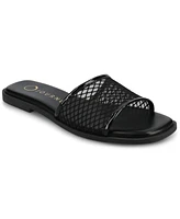 Journee Collection Women's Breckley Slip-On Flat Sandals