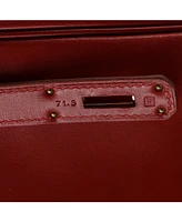 Pre-Owned HERMES Kelly 32 Handbag Red Box Calf with Gold Hardware