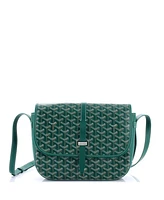 Pre-Owned Goyard Mm Belvedere Ii Messenger Bag Coated Canvas