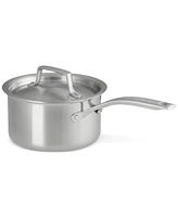 Le Creuset Essential Stainless Steel Round Saucepan with Lid, 2 Qt.