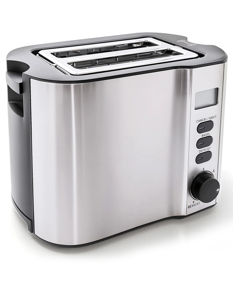 Elite Cuisine 2-Slice Lcd Toaster with Bagel Function