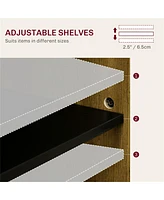 Kitchen Storage Cabinet and Sideboard with Doors and Shelves for Organized Storage