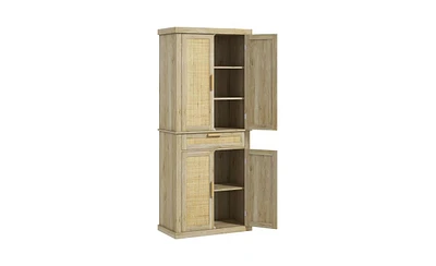 Kitchen Storage Cabinet Sideboard with Ample Storage and Adjustable Shelves