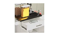 Storage Cabinet and Kitchen Island with Counter Space and Ample Storage for Organization
