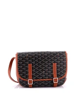 Pre-Owned Goyard Mm Belvedere Messenger Bag Coated Canvas