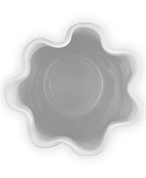 Le Creuset Stoneware Iris Collection Ruffle Vase, 12"H