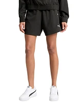 Puma Women's Essential Ripstop Faux-Snap Shorts
