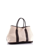 Pre-Owned HERMES 36 Garden Party Tote Toile and Leather