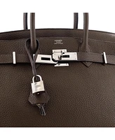 Pre-Owned HERMES Birkin 30 Handbag Verso Clemence with Palladium Hardware - Verso