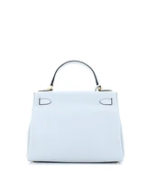 Pre-Owned Hermes Kelly Handbag Clemence with Gold Hardware