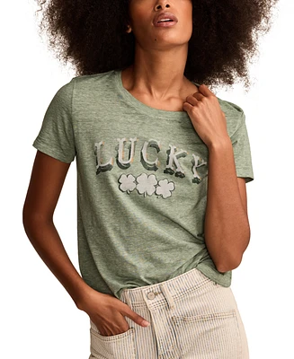 Lucky Brand Women's Arch Classic Crew T-Shirt