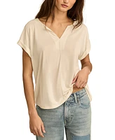 Lucky Brand Women's Sandwash Notch-Neck T-Shirt