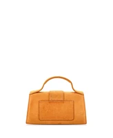 Pre-Owned Jacquemus Le Bambino Top Handle Flap Bag Suede