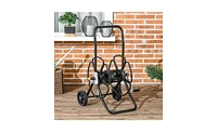 Garden Hose Reel Cart Durable Water Storage with Easy Mobility and Organization