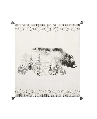 Bear Forest Printed Throw Blanket