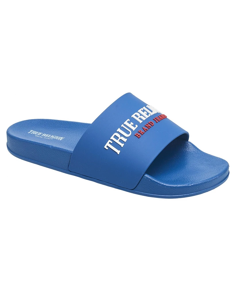 True Religion Men's Weezy Logo Slide