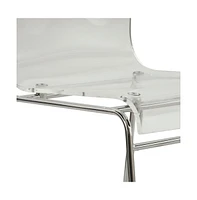LeisureMod Lima Modern Acrylic Chair
