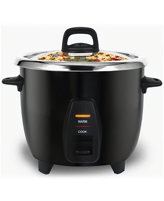 Elite Cuisine 10-Cup Rice Cooker with Stainless-Steel Inner Pot