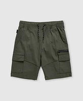 Ring of Fire Big Boys Harley Stretch Tech Fabric Pull-On Cargo Shorts with Moto Detailing