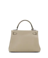Pre-Owned HERMES Kelly Handbag Clemence with Palladium Hardware