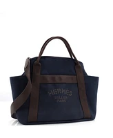 Pre-Owned HERMES Sac De Pansage Groom Handbag Canvas
