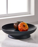 The Cellar Matte Black Low Bowl, Exclusively at Macy's