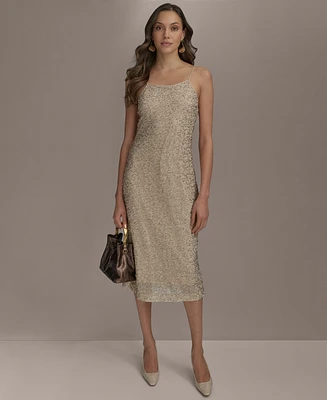 Donna Karan New York Women's Beaded Slip Dress