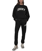 Dkny Sport Women's Rhinestone Logo Relaxed Joggers