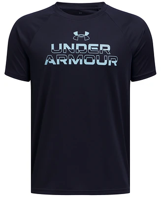 Under Armour Big Boys Tech Split Wordmark Graphic Short-Sleeve T-Shirt