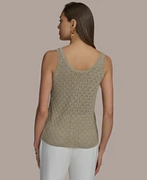 Donna Karan New York Women's Metallic Sweater Knit Tank Top