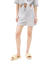 Tommy Jeans Women's Cotton-Linen Drawstring Shorts