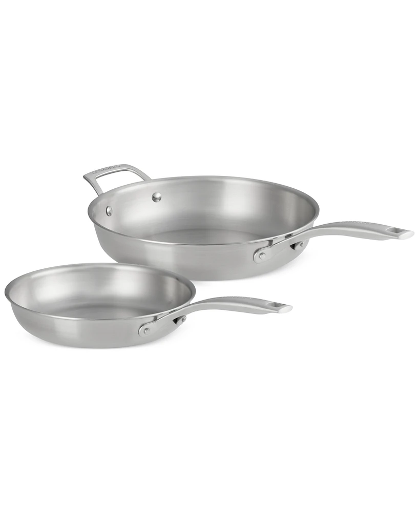 Le Creuset Essentials Stainless Steel 2-Pc. Frypan Set
