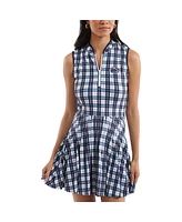 Smith & Quinn Women's Navy/White Penn State Nittany Lions Tailgate Collection Mackenzie Pleated Dress