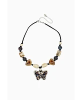 Ceramic Butterfly Necklace