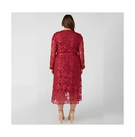 Radiance Glow Floral Mesh Dress