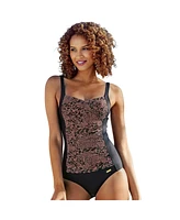 Lascana Women's Leopard Cheetah Tummy Control One Piece Swimsuit