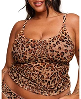 Marseille Women's Plus-Size Swimwear Tankini Top