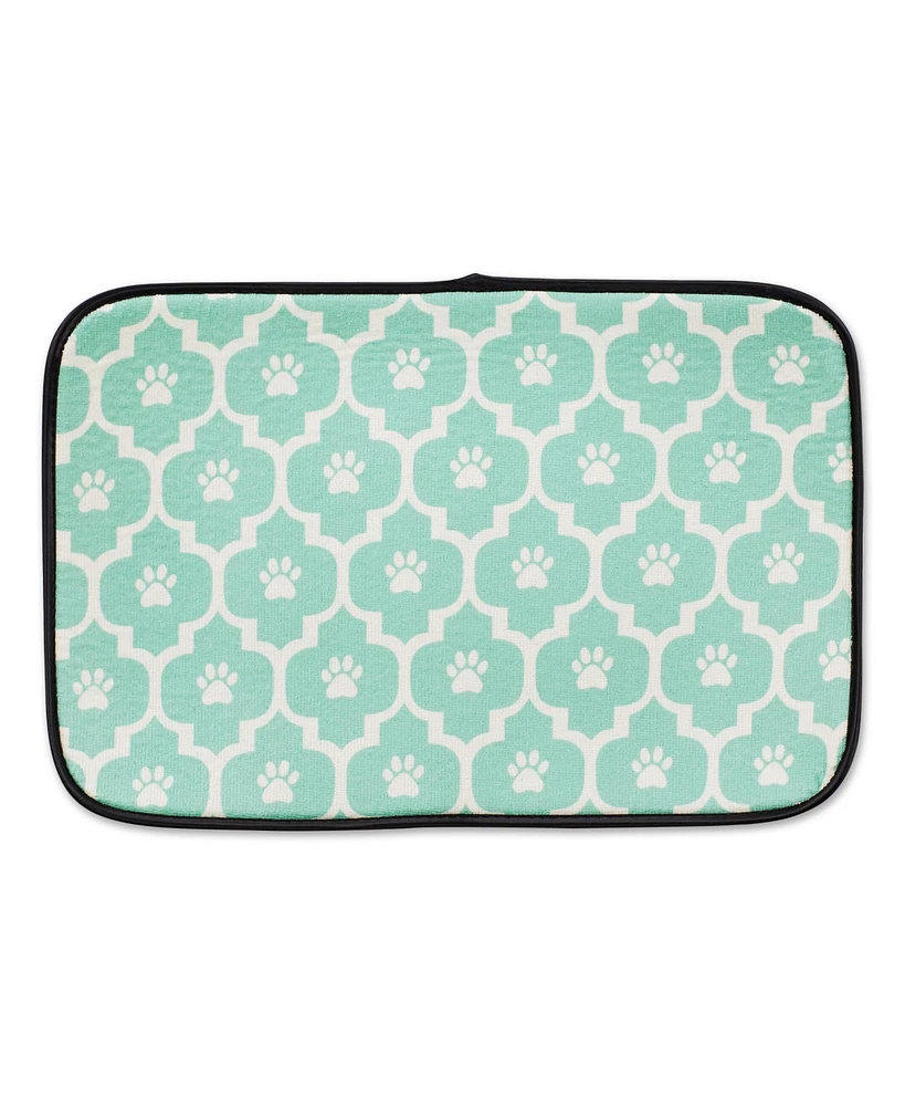 Bone Dry Pet Mat Lattice Paw Print