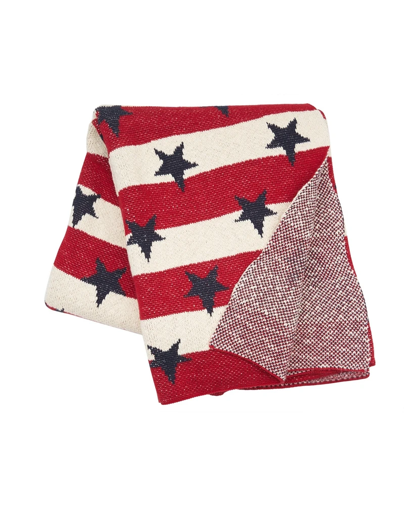 Stars And Stripes 4th of July Patriotic Throw