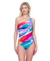 Palma De Mallorca One-Shoulder One-Piece Swimsuit