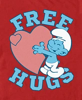 Fifth Sun Men's Smurf's Free Hugs Short Sleeve T-Shirt